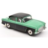 Dinky Toys Humber Hawk (165). An example in mid green with black roof panel and lower sides, spun