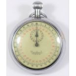 Hanhart Kriegsmarine 30 second stopwatch. Plated case, 51mm diameter, slight scratching. Marked with