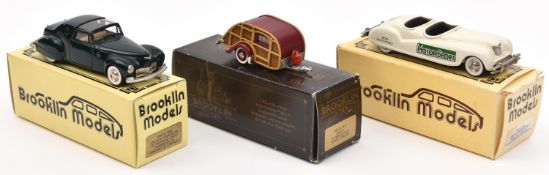 3 Brooklin Models. A 1941Chrysler Newport Indi Miniature Cars USA Motor Sport Anniversary (BRK8A).