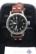 Modern Laco pilots watch, quartz movement, not running. With box and papers. VGC. 50-60