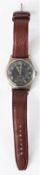 DH marked Phenix wristwatch. Serial D 12048 H. Plated case with brushed finish, some wear to
