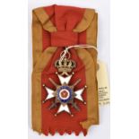 Germany-Lippe: Order of the Cross of the House of Lippe, (founded 1869, now obsolete), sash and sash