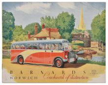 An extremely rare catalogue produced by Coach-builders, Barnards of Norwich. An attractive 10-page