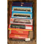 19x OO gauge items. Including 2x locomotives; Lima BR railcar, W22, in Carmine and Cream. A BR Class