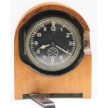 German Kienzle message centre clock. Mounted in a base metal, hinged case, marked Heereseigentum,