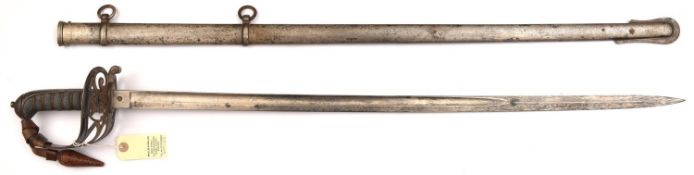An interesting Vic 1827 pattern officer's sword of the 1st Cinque Ports Rifle Volunteers (Hastings),