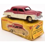 Dinky Toys Studebaker Land Cruiser (172). A scarce low-line example in cerise and cream with beige