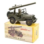 French Dinky Military Jeeps. Jeep Avec Canon DE 106 S.R. (829). Complete. Boxed. Vehicle Mint. £50-