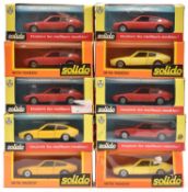 10x Solido 1:43 scale Matra Bagheera (No.21). 6x examples in red and 4x examples in yellow. All