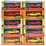 10x Solido 1:43 scale Matra Bagheera (No.21). 6x examples in red and 4x examples in yellow. All