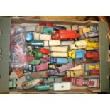 A quantity of Dinky Toys for Restoration. Including 2x double-deck buses, 2x Daimler ambulance,