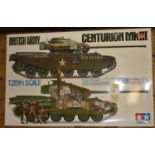 A Tamiya 1:25 scale British Army Centurion Tank Mk111. (30614/4500). Unmade, as new boxed,