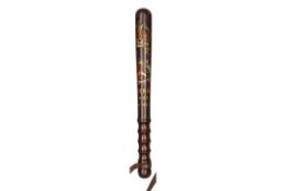 A Bradford presentation truncheon commem-orating the General Strike of 1926, with multicolour crown,