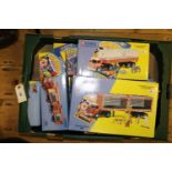 10 Corgi Chipperfields. ERF KV artic with cages and animals 11201. Land Rover, Morris Minor Pick-Up,