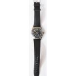 DH marked Civitas wristwatch. Serial D2736487H. Plated case, significant wear and pitting to