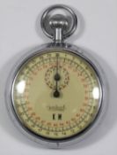 Hanhart Kriegsmarine 30 second stopwatch. Plated case, 51mm diameter, missing bow. Marked G.S on