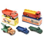 5 Dinky Toys. Ford D800 Tipper Truck (438). An example in all over orange with white cab interior.