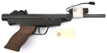 A .22” Original Mod 5 break action air pistol, number 599849, with fully adjustable rearsight, the