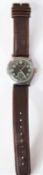 DH marked Civitas wristwatch. Serial D2735962H. Plated case, some wear and pitting to plating,