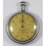 Hanhart Kriegsmarine 60 second stopwatch. Plated case, 51mm diameter, missing bow. Marked G.S on