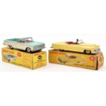 2 Dinky Toys. A Chevrolet El Camino Pick-Up Truck (449). In turquoise and cream with red interior,
