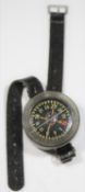 German AK39 pilot's compass. Plastic casing, marked Armbandkompass, Bauart: Kadlec, Baumuster :