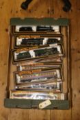 9x OO gauge by Mainline Railways. 3x Locomotives; an LMS Jubilee Class 4-6-0, Amethyst 45700, in