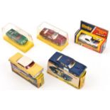 5 Dinky Toys. Chevrolet Impala (57/003). In creamy yellow with white roof and red interior. A