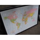 A framed map