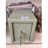 A boxed small safe