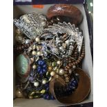 A box of costume jewellery