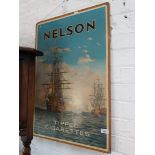 A Nelson cigarettes wooden sign