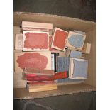 A box of crafters rubber stamps
