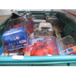 A box of Skylander figures