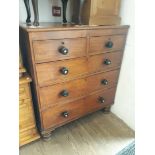 A Victorian mahogany chest of drawers