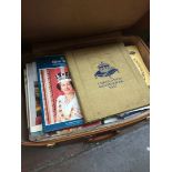 A suitcase containing Royal memorabilia - books, scrapbooks, picture etc
