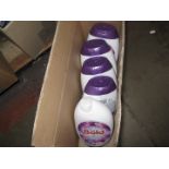 A box of 2 in 1 Bold washing liquid bottles