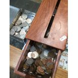 Two boxes of coins