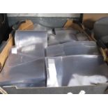 A box of approx 400 see through plastic document wallets