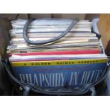 A bag of LPs and few 45s