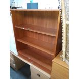 A teak bookcase