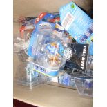 A box of Skylander boxed toys