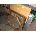 2 mirrors and a small folding table