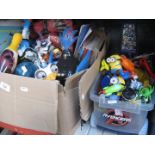 2 boxes of children's toys