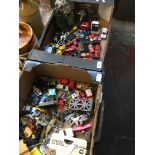 2 boxes of toy cars