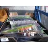 A box of fishing lures etc
