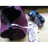A pair of ladies tap dancing shoes (size7) and ballet shoes (size 7 1/2)