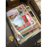 A box of 1950s - 1960s Eagle comics