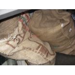 2 sacks of hessian sacks