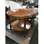 A round 2 tier occasional table